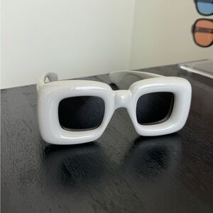 Loewe White square sunglasses